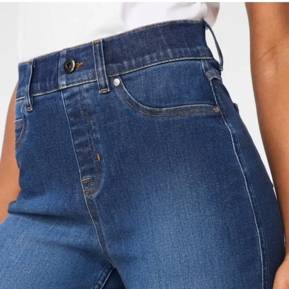 SPANX - SPANXshape™ Original EveryWear Cropped Wide Leg Jeans - Med - 8 - 10 NWT - Picture 6 of 8